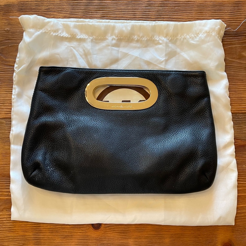 Michael Kors black leather Berkeley bag